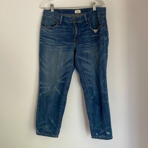 Able cropped and distressed boyfriend jeans